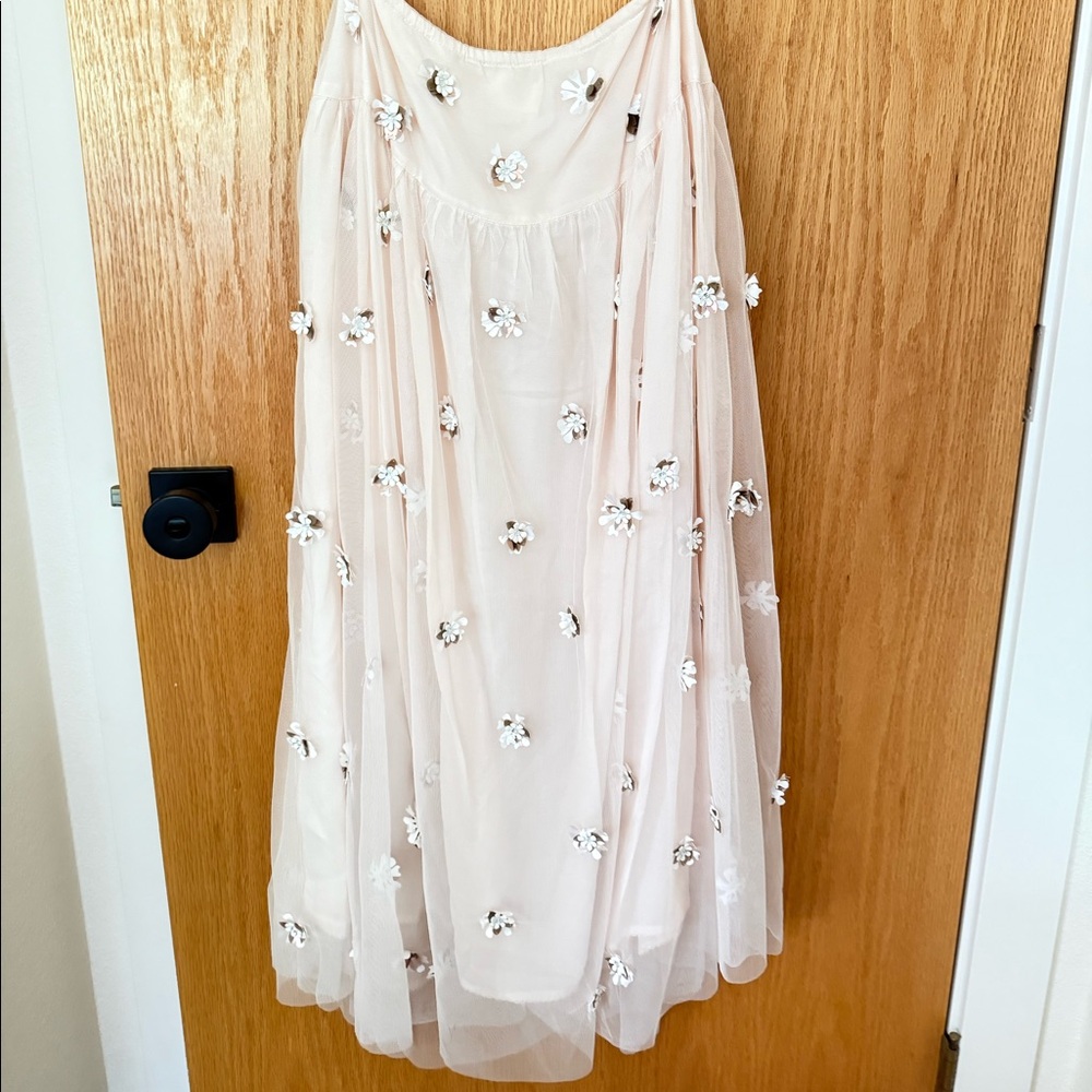 Beaded midi skirt